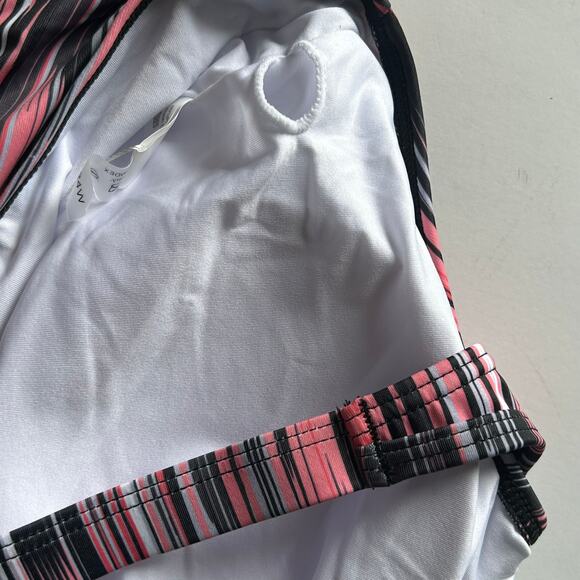 Younique x Aqua Eve Tankini with Boy Shorts Two Piece Swimsuit Pink 24W NEW - Picture 5 of 10